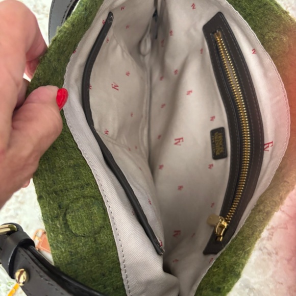 Frances Valentine Pooch Wool with Leather Shoulder Strap - Picture 4 of 5